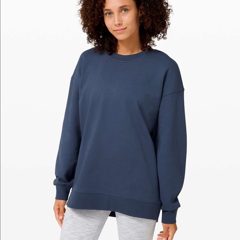Lululemon Perfectly Oversized Crew in Iron Blue
